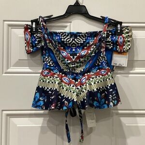 New Lucky Brand Bikini Aztec Pattern. Top: Size Medium. Bottom: Size Small